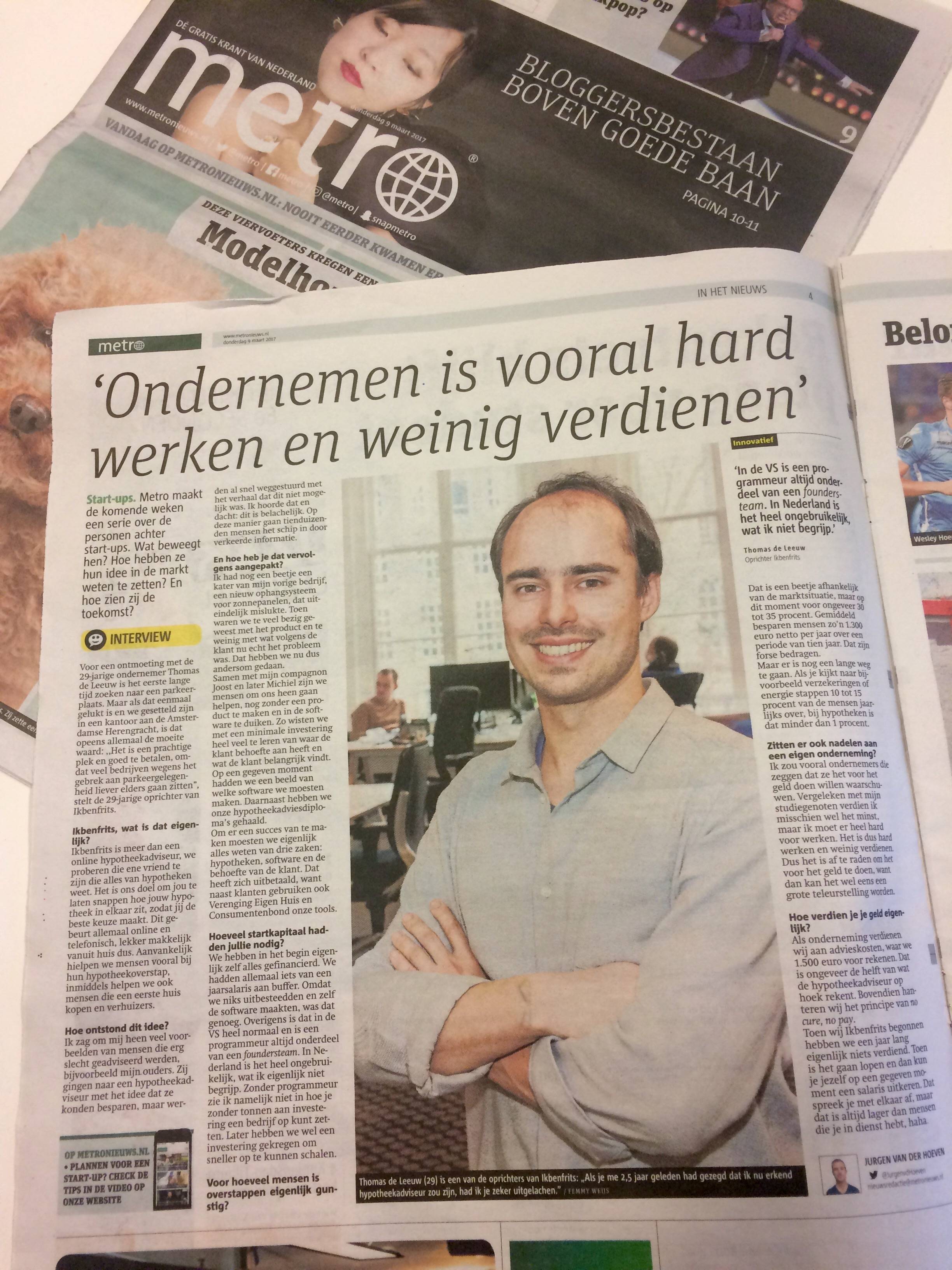 Ikbenfrits in metro